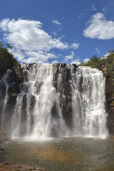 Fototapeta na wymiar Beautiful Brazilian waterfall