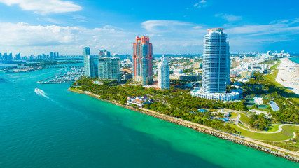 Naklejka premium View of Miami Beach, South Beach. Florida. USA. 