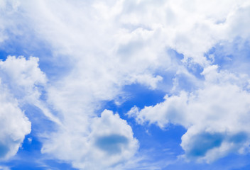 Obraz premium blue sky vivid with the cloud art of nature beautiful and copy space for add text