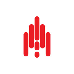 Fototapeta premium Arrow icon logo template