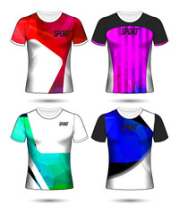 Set of soccer or football jersey template t-shirt style, Design your football club vector illustration