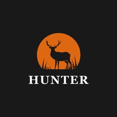 hunter deer logo design inspiration