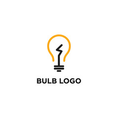 bulb logo vector design template