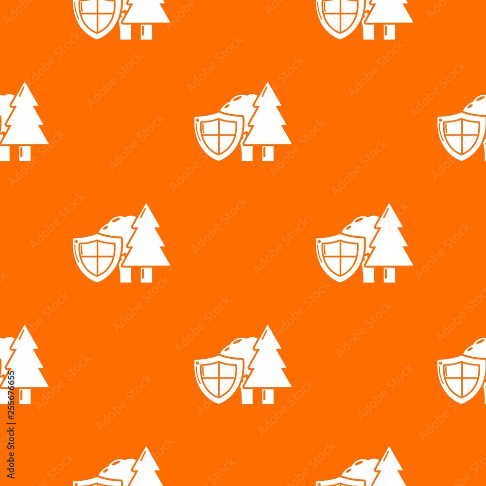 Poster environment protection pattern vector orange for any web design best