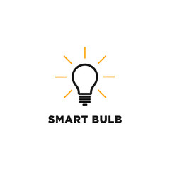 bulb logo vector design template