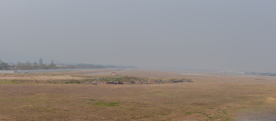 Muang, Chiang Mai, Thailand. March 14, 2019: Air pollution situation in the main city and north of Thailand.