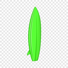 Surfboard icon in cartoon style isolated on background for any web design 