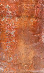 Rusty surface in old iron plate