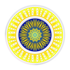 Round Ornament. Decorative Floral Pattern. Vector Illustration. For Interior Design, Printing, Wallpaper