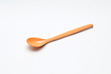 empty plastic spoon