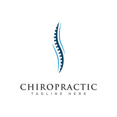 chiropractic logo design vector