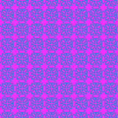 Unique, Abstract Geometric Pattern. Seamless Vector Illustration. For Fantastic Design, Wallpaper, Background, Fantastic Print. Purple blue color