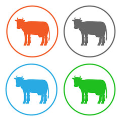 Beef symbols. Icon set. Vector.