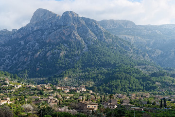 Fototapeta premium Blick auf Biniaraix, Mallorca, Spanien