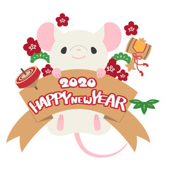 年賀状　ねずみ　素材