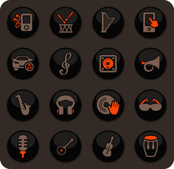 Disco Or Club icons set