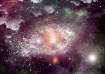 galaxy in a free space
