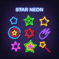 star neon icons