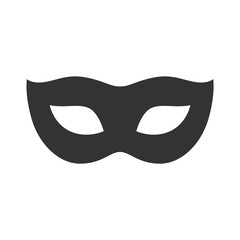 Carnaval black mask background isolated on white background. Modern concept