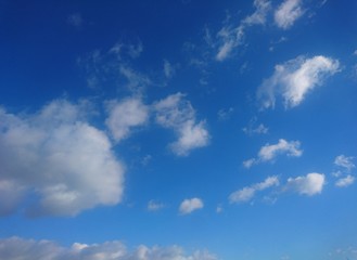 blue sky with clouds