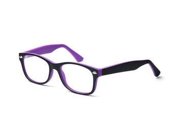 Side view plastic frame rim for children's glasses. Eyeglasses for children's vision correction.