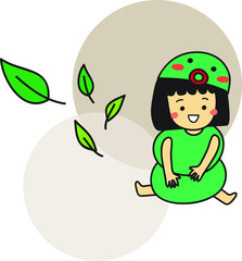 little worm and her leaf
