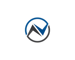 N Letter Logo Template vector icon illustration design 