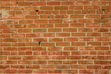Brick wall. Brick texture. Brown brick wall. Brick background. Red wall texture background