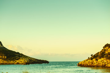 Voidokilia beach in Greece