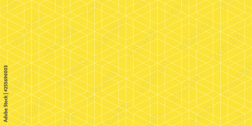 Poster Background pattern seamless geometric abstract yellow color vector. Summer background design.