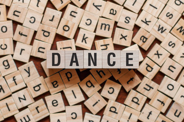 Dance word concept