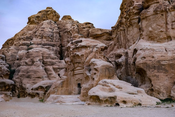 Little Petra temple in Jordan