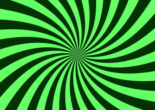 Swirling radial ray sunburst background. 3D illustration.