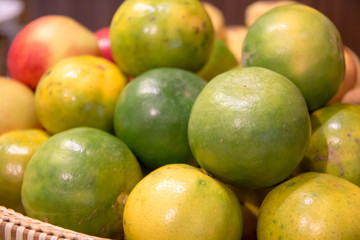  fresh fruit in dish for eat