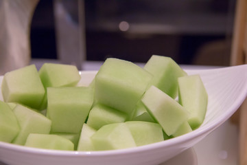  fresh fruit in dish for eat