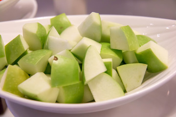  fresh fruit in dish for eat