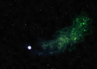 Obraz premium Small part of an infinite star field. 3D rendering