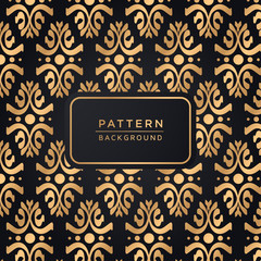 Decorative elegant ornamental pattern background In Gold Color