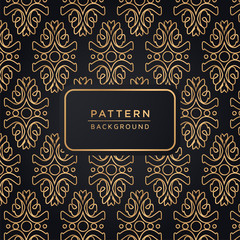 Decorative elegant ornamental pattern background In Gold Color