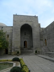 Azerbaijan. Baku. Entrance to Shirvanshahs Palace