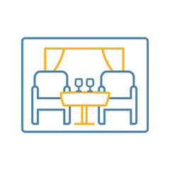 Restaurant color icon