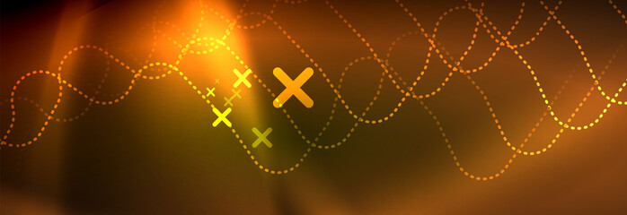 Shiny neon lights background, techno design, modern wallpaper for your project