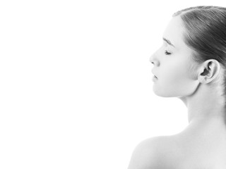 Fototapeta premium beautiful woman profile