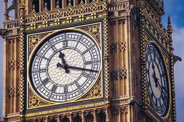 Big Ben Clock Tower in London city in England