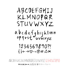 벡터 문자 / 손으로 쓴 글씨체