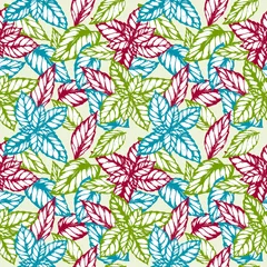 Zelfklevend Fotobehang pattern basil © lisenok86