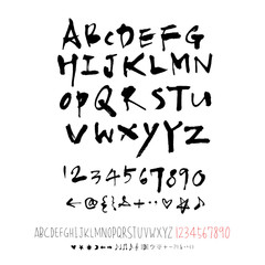 벡터 문자 / 손으로 쓴 글씨체