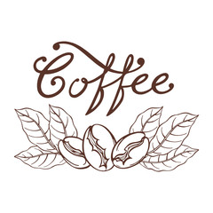 Fototapeta premium logo coffee