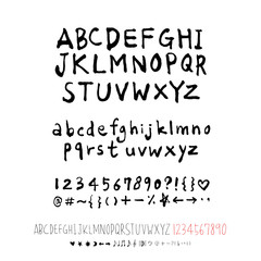 벡터 문자 / 손으로 쓴 글씨체