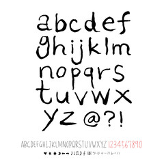 벡터 문자 / 손으로 쓴 글씨체